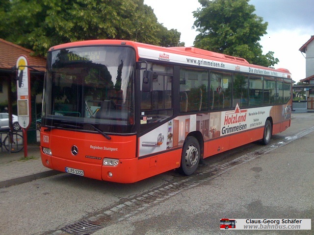 Regionalbus Stuttgart Evobus Conecto Wg. 1222- ausgemustert - www.bahnbus.com