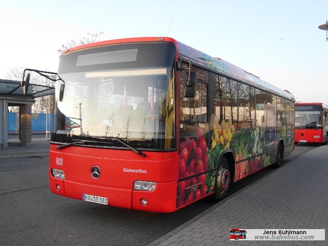 S&uuml;dwestbus Evobus Conecto Wg. 183 - ausgemustert - www.bahnbus.com