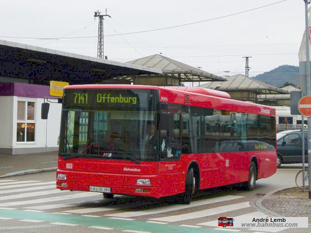 S&uuml;dwestbus MAN N&Uuml; 262 Wg. 289 - ausgemustert - www.bahnbus.com