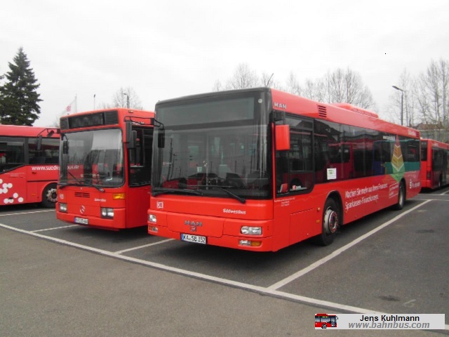 S&uuml;dwestbus MAN N&Uuml; 262 Wg. 352 - ausgemustert - www.bahnbus.com