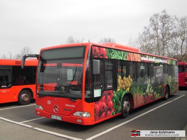 S&uuml;dwestbus Mercedes-Benz Citaro O530 &Uuml; Wg. 735 - ausgemustert - www.bahnbus.com