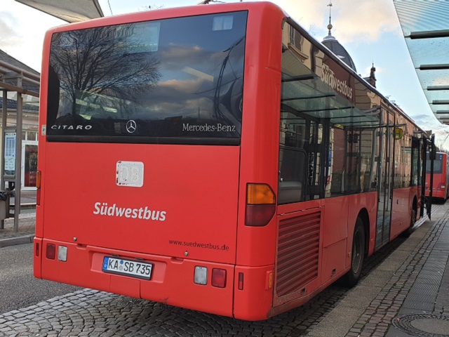 S&uuml;dwestbus Mercedes-Benz Citaro O530 &Uuml; Wg. 735 - ausgemustert - www.bahnbus.com