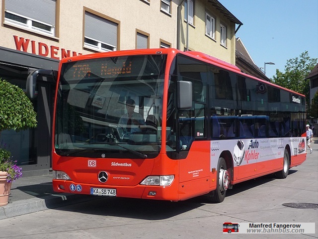 S&uuml;dwestbus Mercedes-Benz Citaro O530 &Uuml; Wg. 748 - ausgemustert - www.bahnbus.com